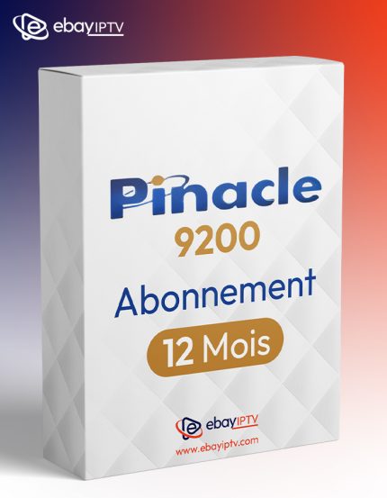 Abonnement IPTV SMART+ sur PINACLE 9200 12 mois